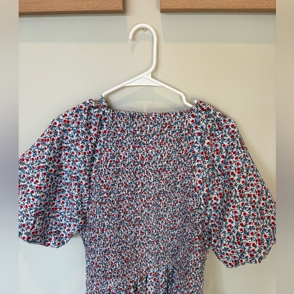 NWT J Crew Meadow dress in poppy 100% cotton poplin Size Large - Picture 7 of 14